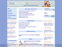 Tablet Screenshot of mujvztah.cz